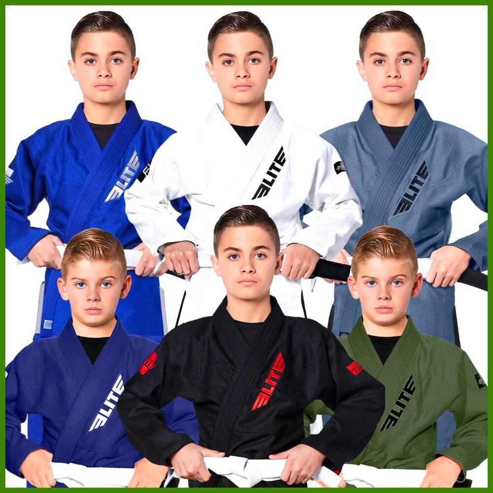 Ultra Light Preshrunk BJJ Gi for Kids with Free White Belt